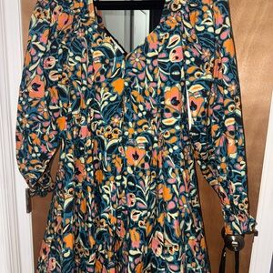 Cleobella Multicolor Floral Long Sleeve Dress